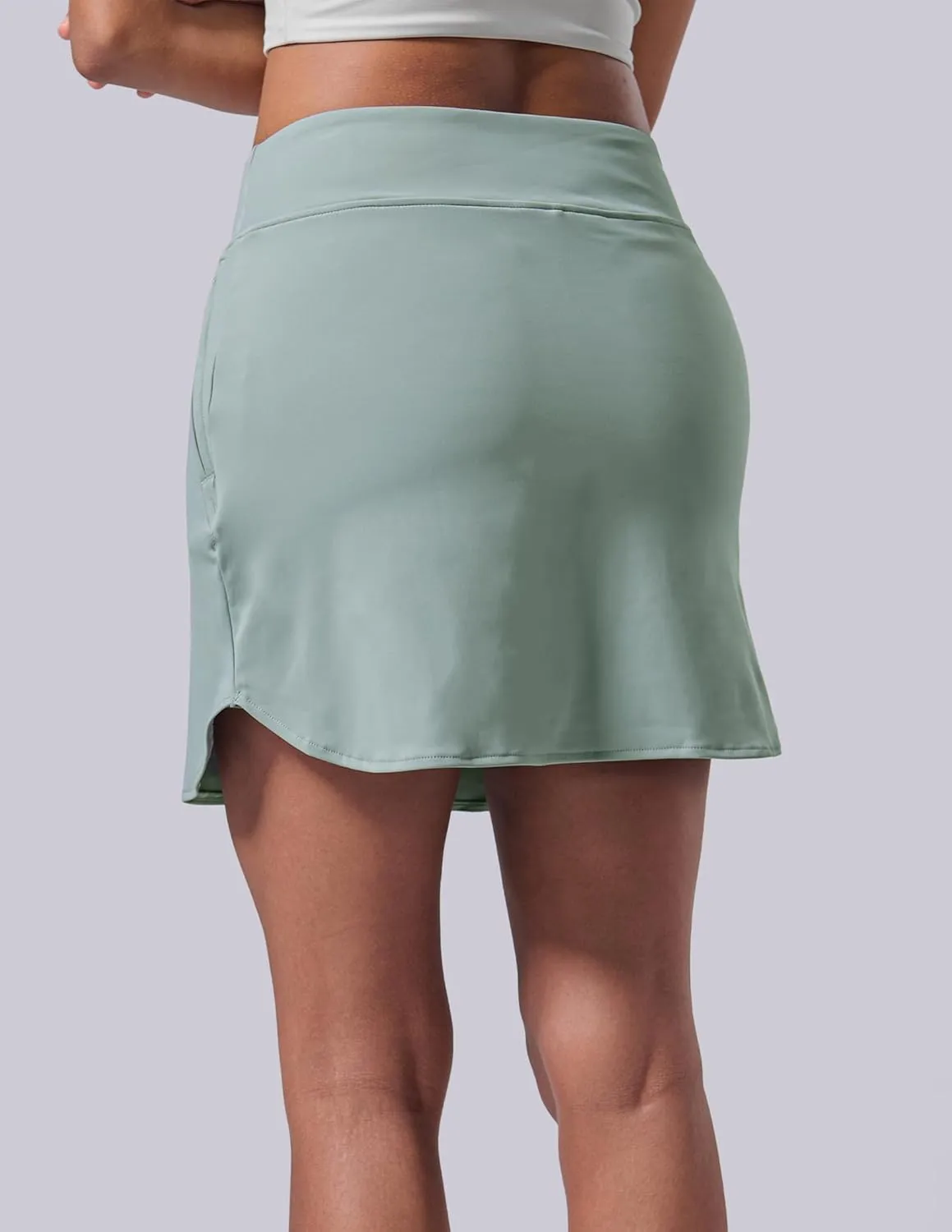 3 Pack Women's Athletic Skirts with Shorts Underneath, Tennis Golf Skorts Tummy Control Pockets for Workout Gym