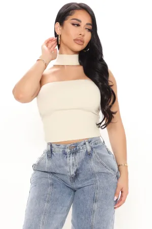 Amoura Ribbed Top - Nude