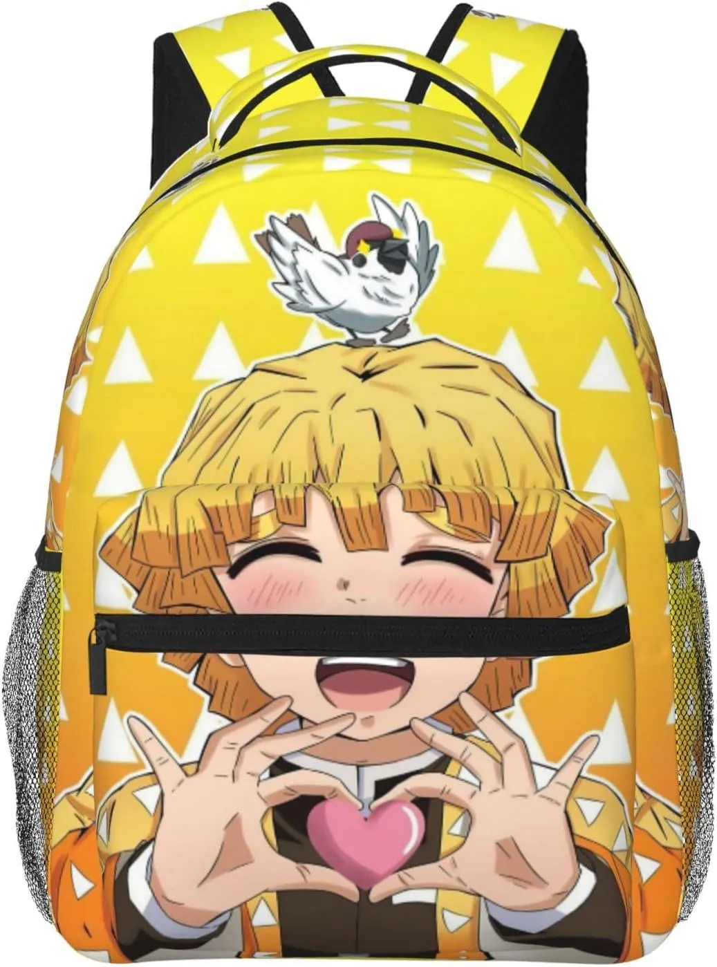 Anime Cute Pattern Casual Backpack 16" Large Capacity Laptop Backpack Adjustable Straps Business Daypack Bag For Travel, Work & Outdoor, Adults