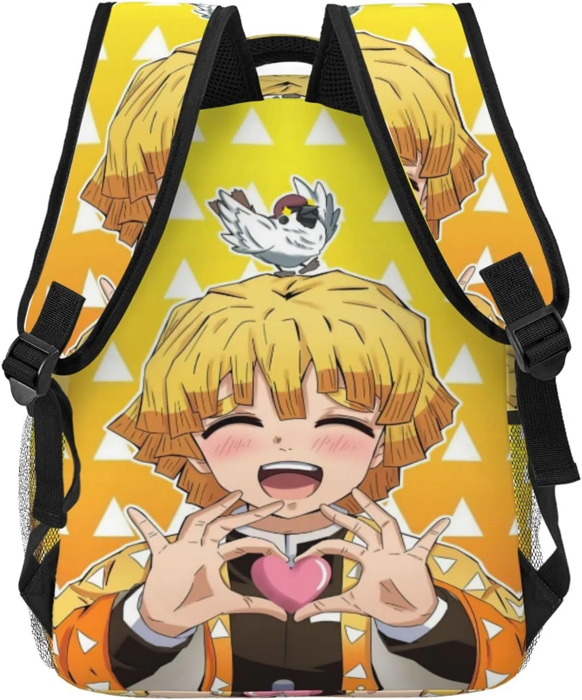 Anime Cute Pattern Casual Backpack 16" Large Capacity Laptop Backpack Adjustable Straps Business Daypack Bag For Travel, Work & Outdoor, Adults