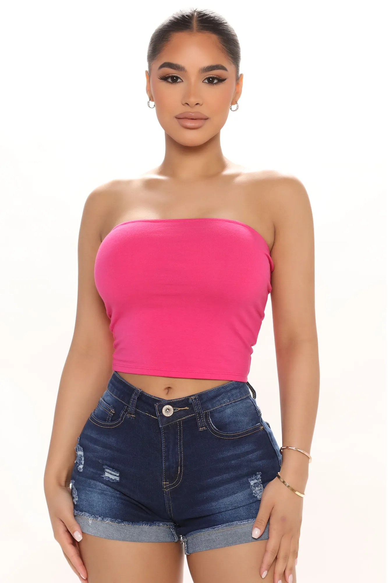 Ashlee Tube Top - Fuchsia