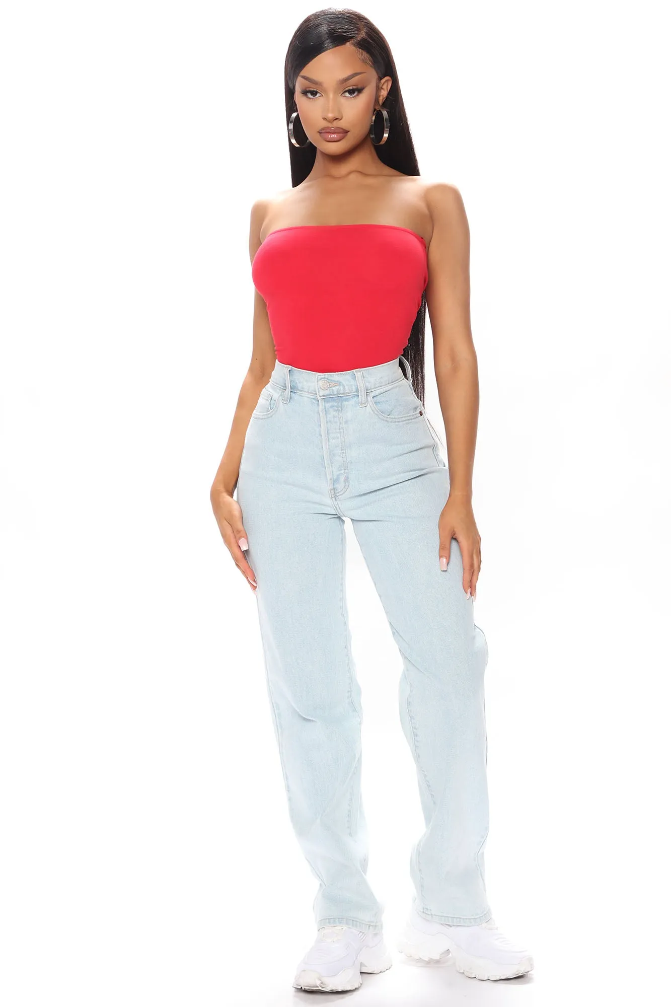 Ashlee Tube Top - Red