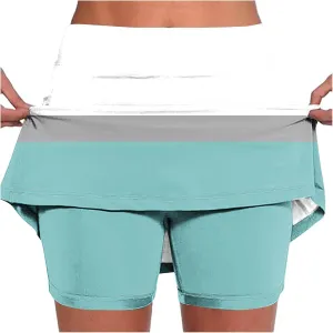 Athletic Skorts for Woman Elastic High Waisted Soft Comfy Stretch Workout Yoga Shorts Casual Summer Tennis Skirts