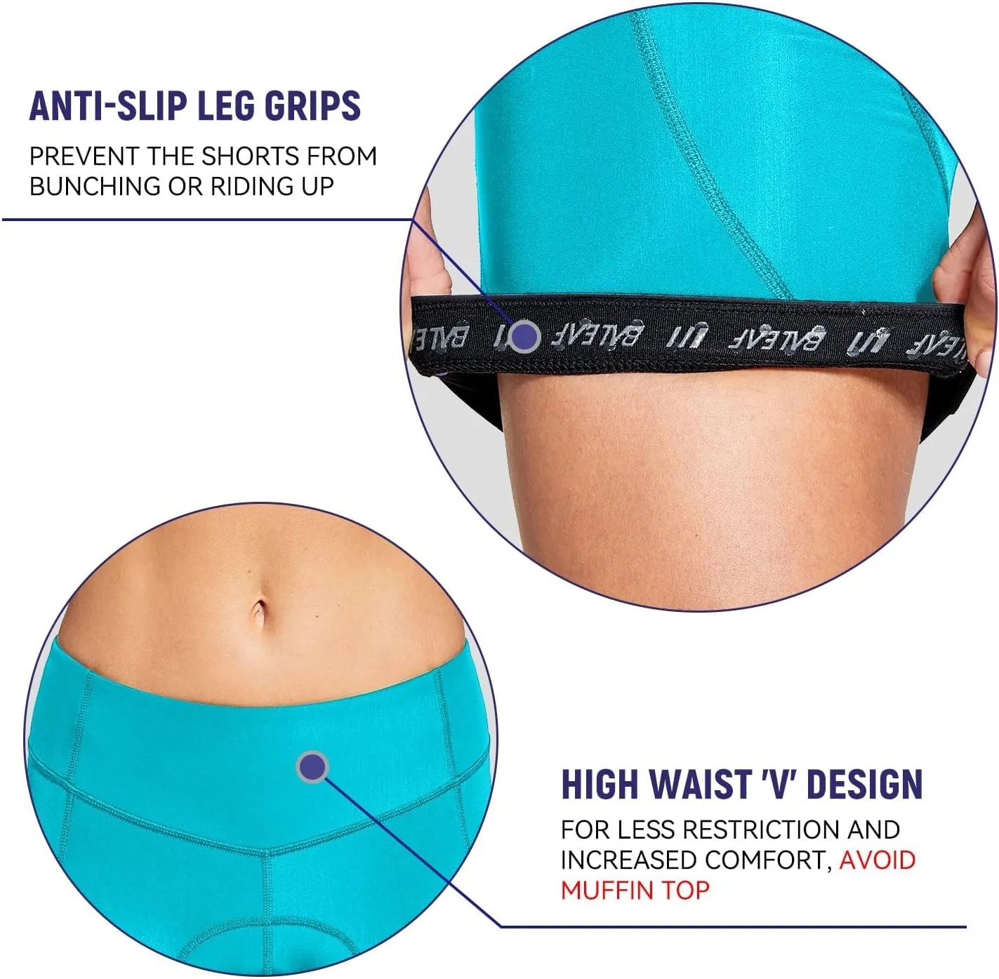 baleaf 4D Padded Bike Shorts Women Cycling Underwear Gel Padding Pockets