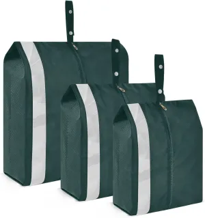 Black Green Travel Packing Bags 3 Sizes Luggage Organizer Bags Set Packing Organizers for Luggage