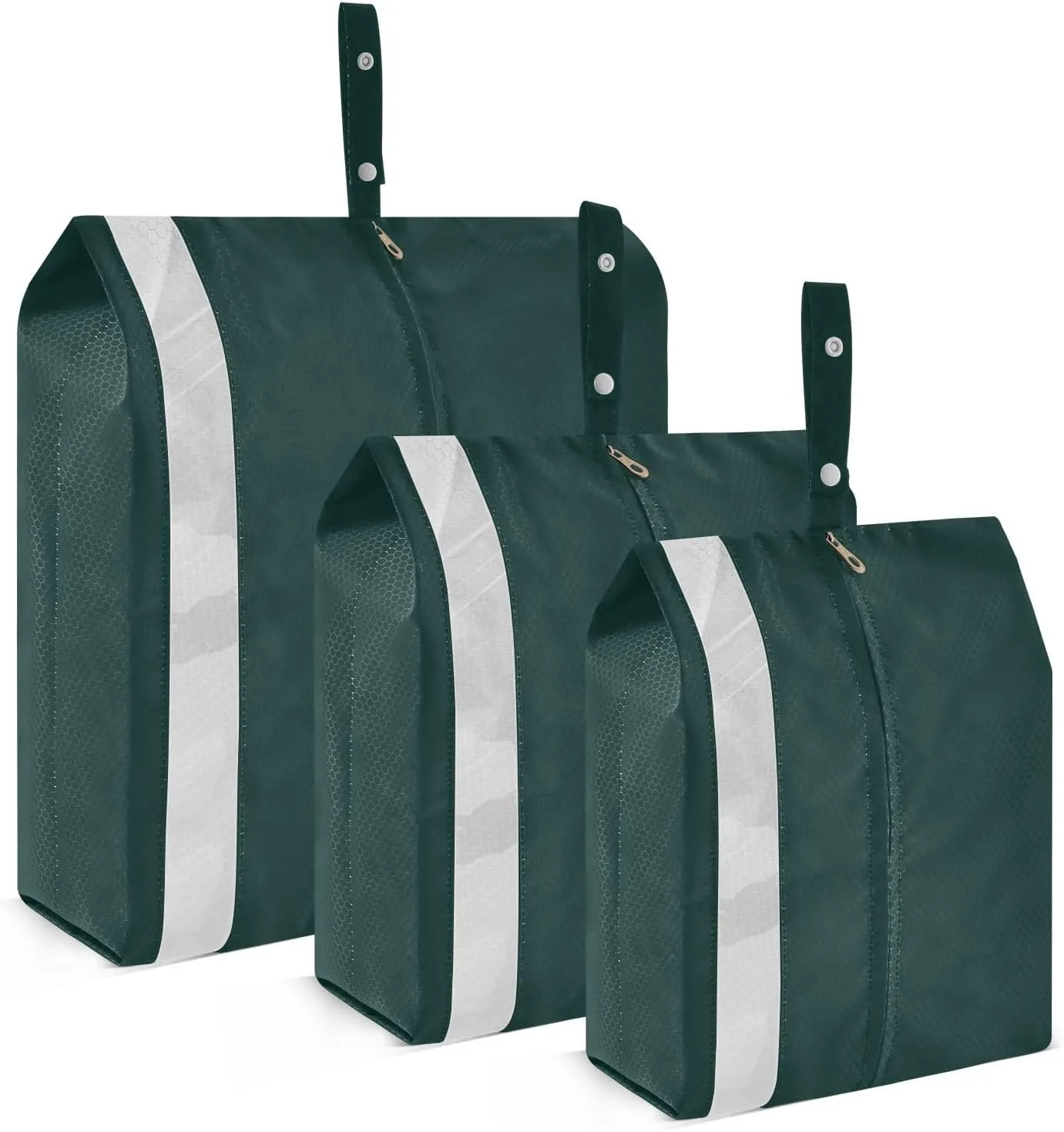Black Green Travel Packing Bags 3 Sizes Luggage Organizer Bags Set Packing Organizers for Luggage