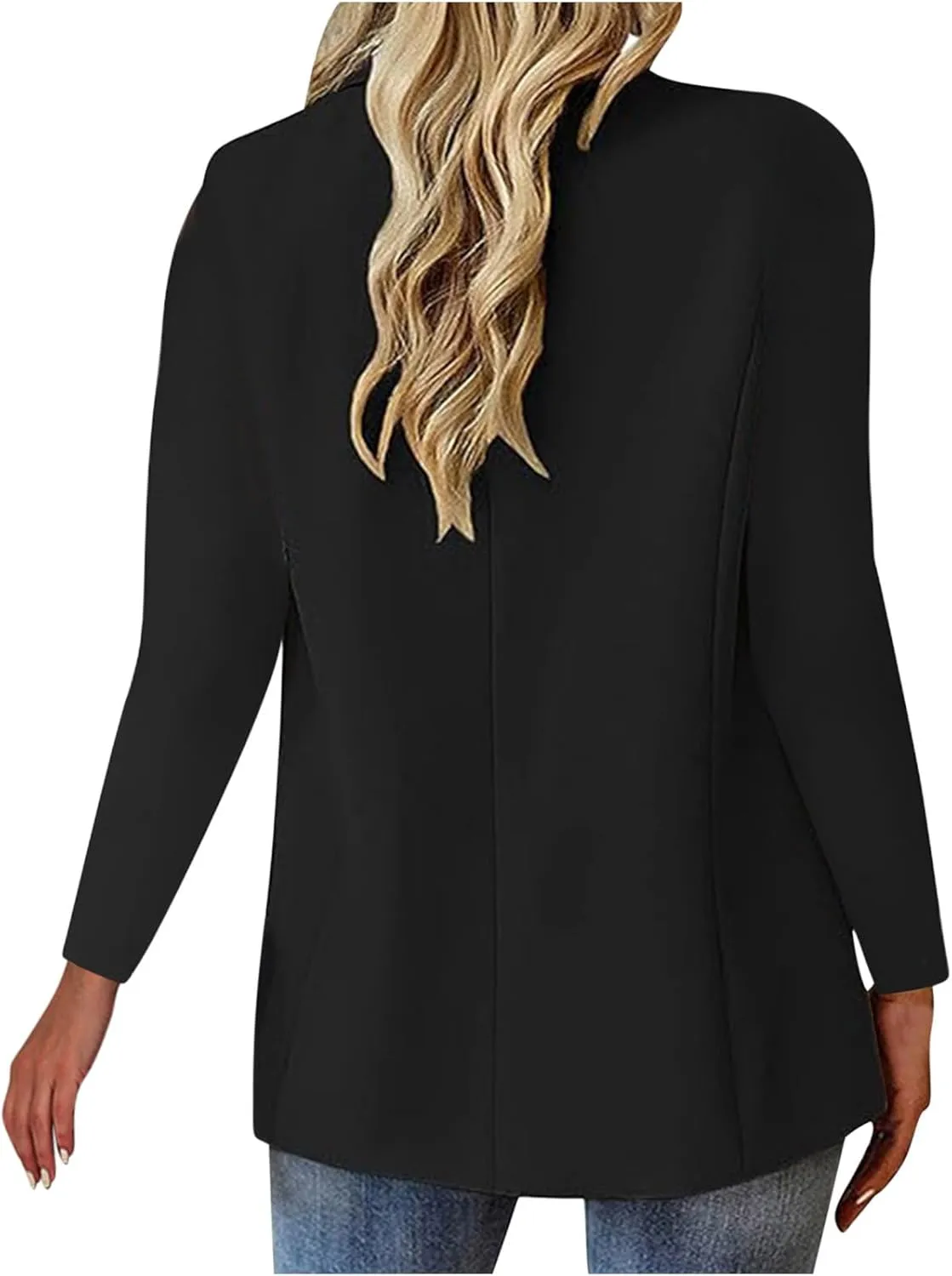 Blazers For Women Trendy Dressy Suit Jackets, Winter Bussiness Comfy Suit Clothes 2024,Button Open Front Suit Tops