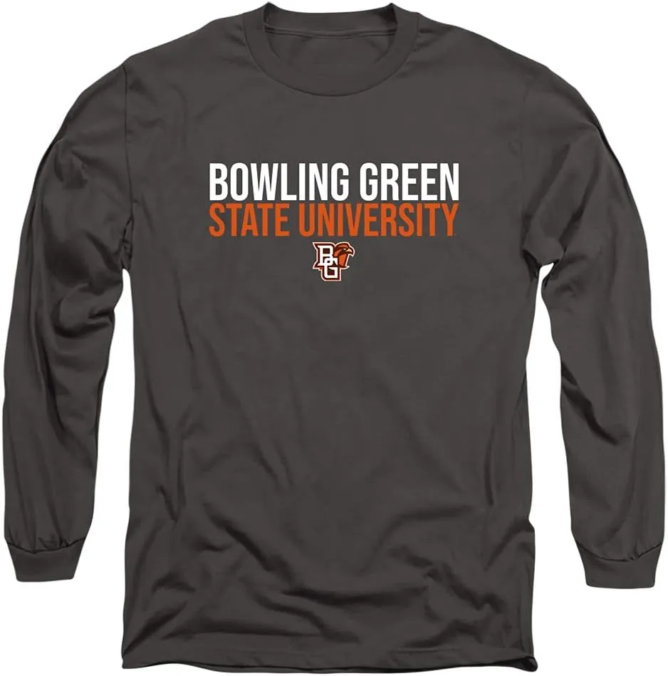 Bowling Green State University Official Stacked Unisex Adult Long-Sleeve T Shirt