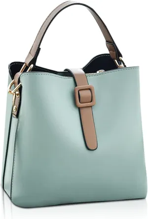 Bucket Bag for Women PU Leather Handbags & Shoulder Bags Fashion Ladies Crossbody Bag Top Handle Clutch Bag