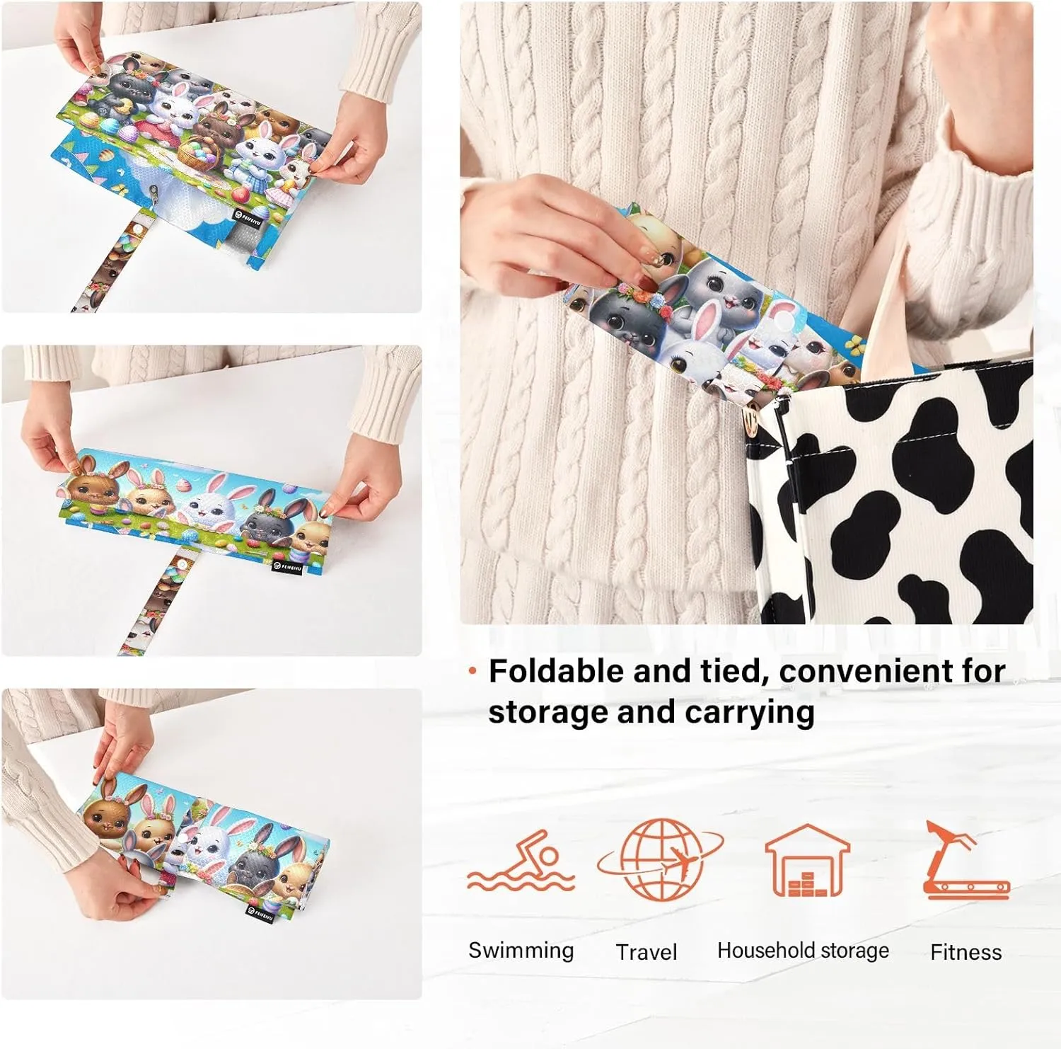 Bunnies Party Travel Packing Organizers 3 Pcs Packing Cubes for Travel Luggage Packing Organizers