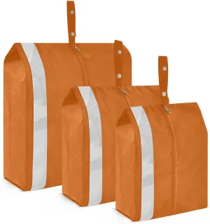 Burnt Orange Travel Packing Organizers 3 Sizes Luggage Organizer Bags Set Packing Organizers for Luggage