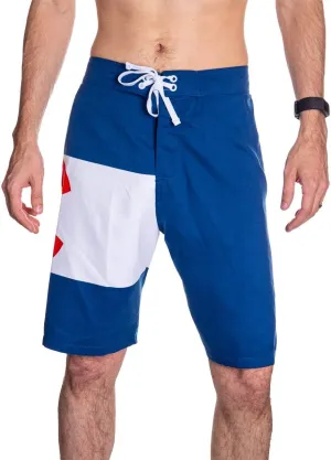 Calhoun Men's State Flag Swim Board Shorts