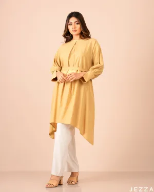 Cotton Material  Top With Decorative Hem 57992