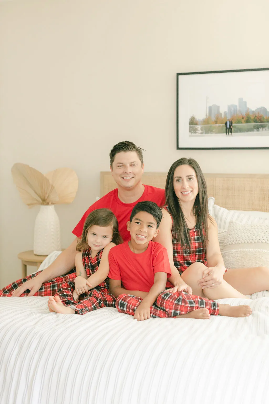 Cozy Red Plaid Pajama Pants Set