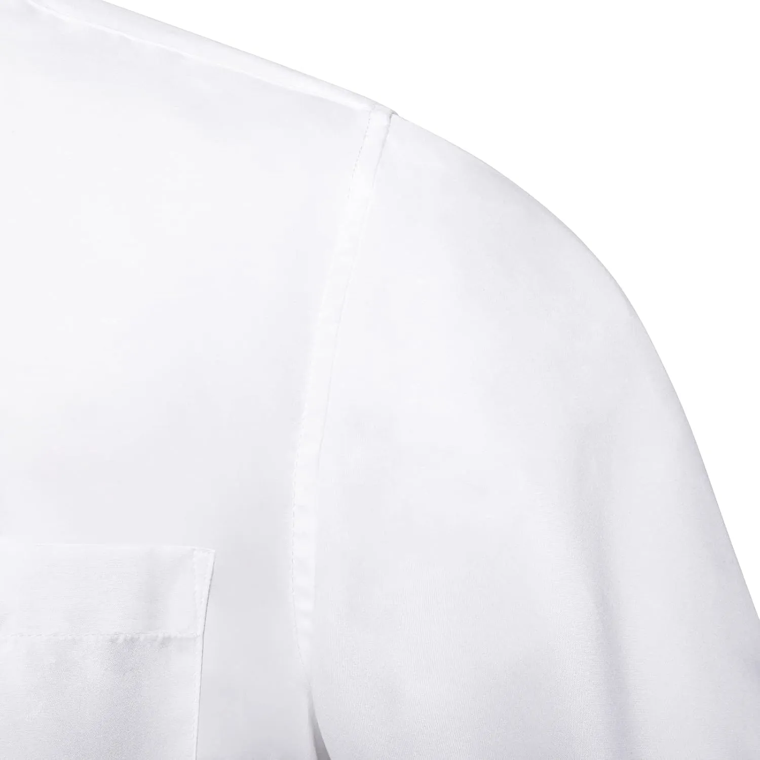 DiBanGu Men's Casual Dress Shirt Cotton Short Sleeve Button Down Shirts Regular Fit Paisley Solid Contrast Design