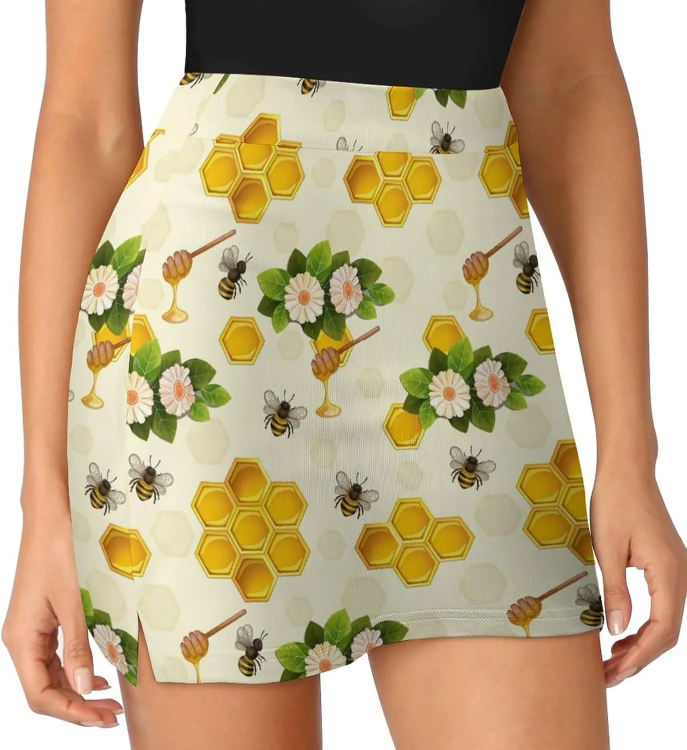 Donnapink Women Yoga Skirt, High Waist A-line Dress Trouser, Running Shorts(S-4XL)