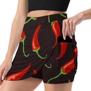 Donnapink Women Yoga Skirt, High Waist A-line Dress Trouser, Running Shorts(S-4XL)