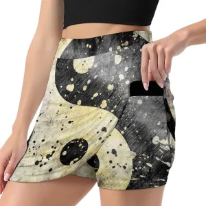 Donnapink Women Yoga Skirt, High Waist A-line Dress Trouser, Running Shorts(S-4XL)