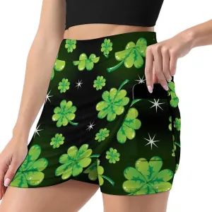 Donnapink Women Yoga Skirt, High Waist A-line Dress Trouser, Running Shorts(S-4XL)