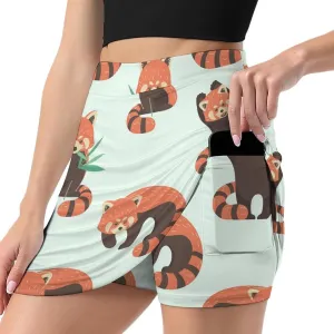 Donnapink Women Yoga Skirt, High Waist A-line Dress Trouser, Running Shorts(S-4XL)