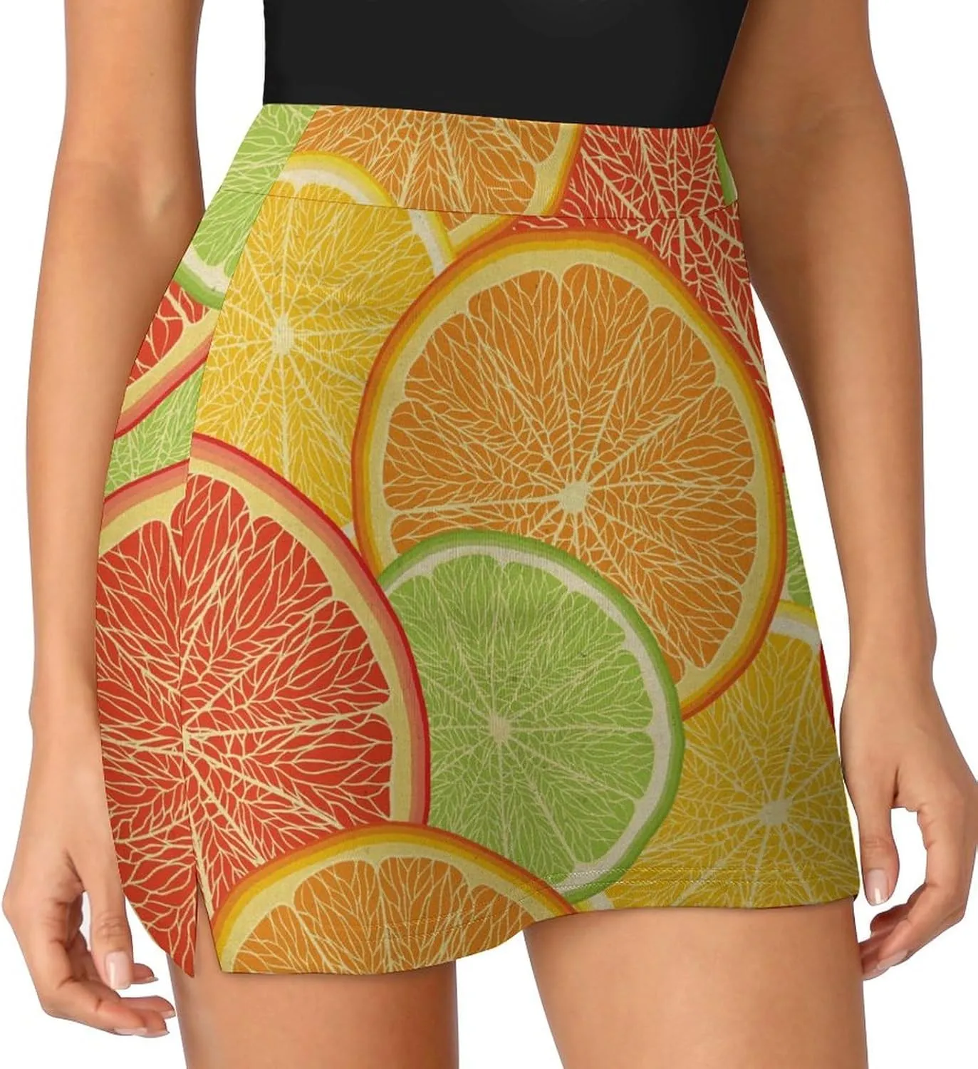Donnapink Women Yoga Skirt, High Waist A-line Dress Trouser, Running Shorts(S-4XL)