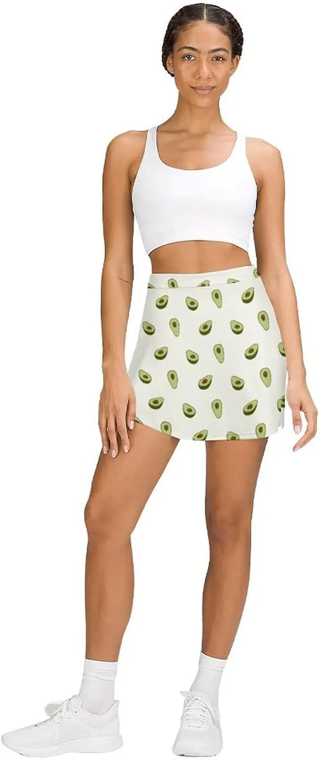 Donnapink Women Yoga Skirt, High Waist A-line Dress Trouser, Running Shorts(S-4XL)