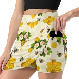 Donnapink Women Yoga Skirt, High Waist A-line Dress Trouser, Running Shorts(S-4XL)