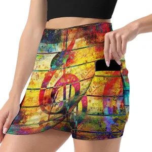 Donnapink Women Yoga Skirt, High Waist A-line Dress Trouser, Running Shorts(S-4XL)