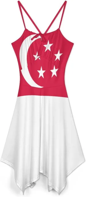 Dresses for Women Sealand,Principality of Flag Camisole Dress Casual Fashion Summer Dresses