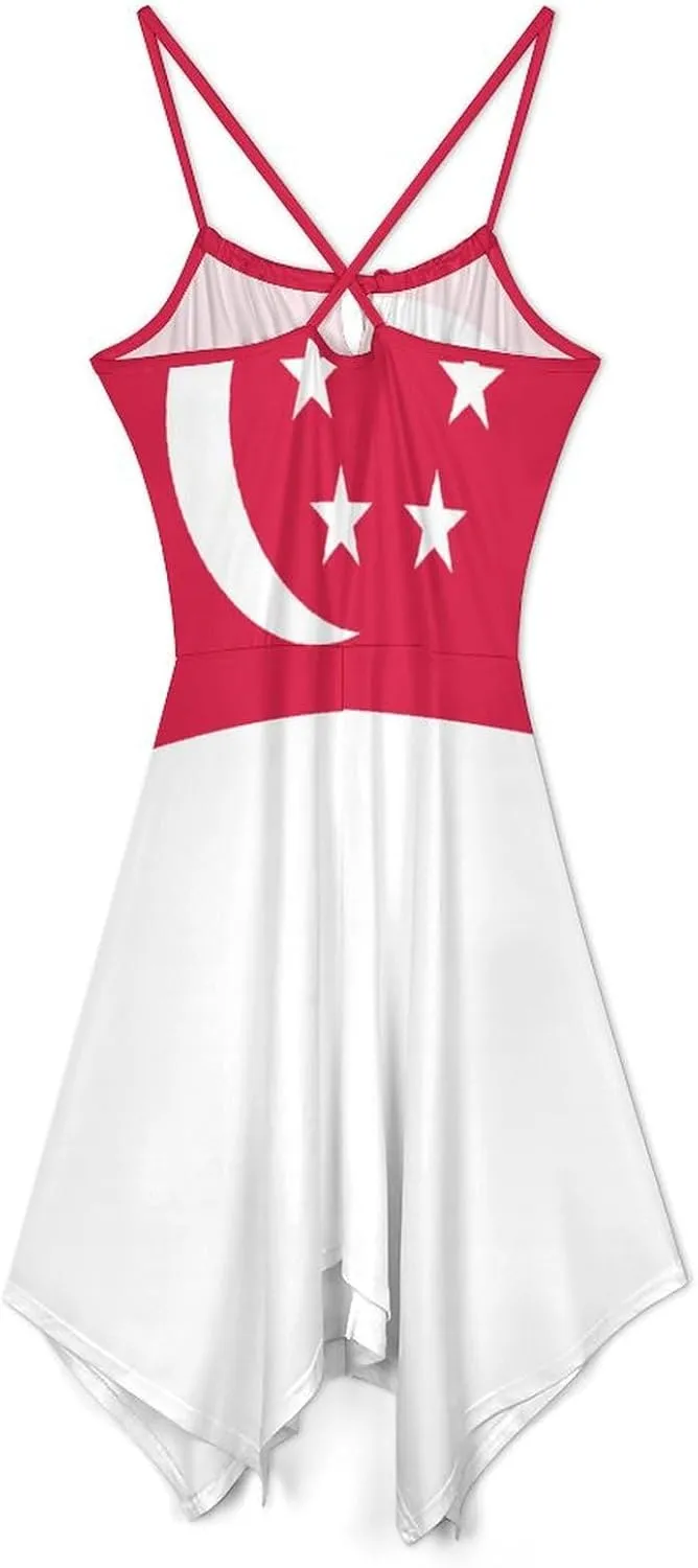 Dresses for Women Sealand,Principality of Flag Camisole Dress Casual Fashion Summer Dresses