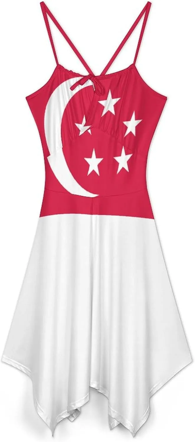 Dresses for Women Sealand,Principality of Flag Camisole Dress Casual Fashion Summer Dresses
