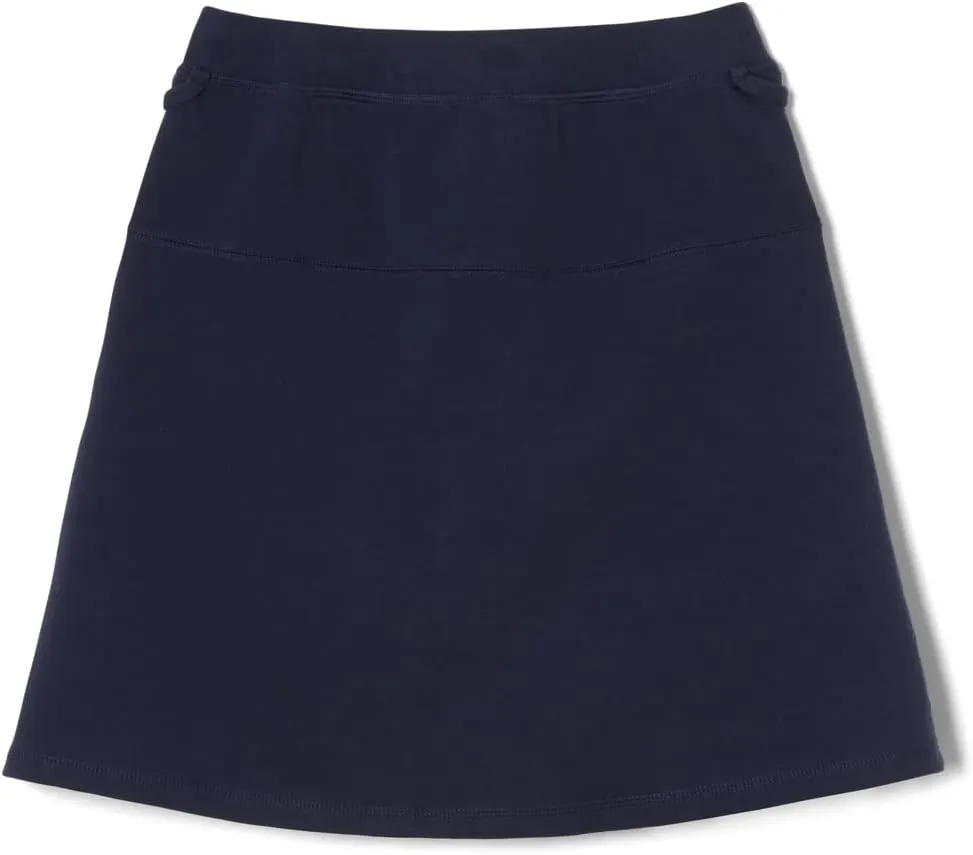 French Toast Girls' Adaptive Pleated Ponte Scooter Skirt with Pull-up Lift Loops