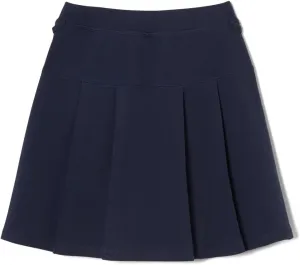 French Toast Girls' Adaptive Pleated Ponte Scooter Skirt with Pull-up Lift Loops