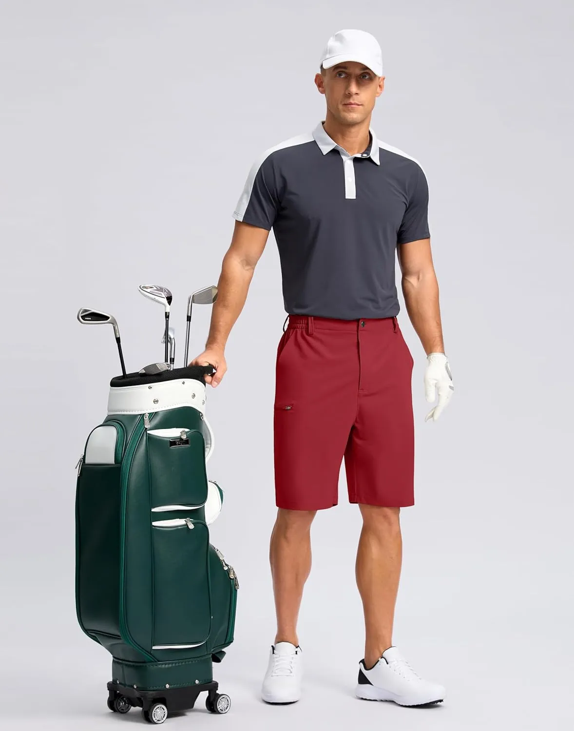 G Gradual Men's Casual Shorts 7"/ 9" Lightweight 4 Pockets Stretch Quick-Dry Summer Shorts for Golf Work Hiking Trips