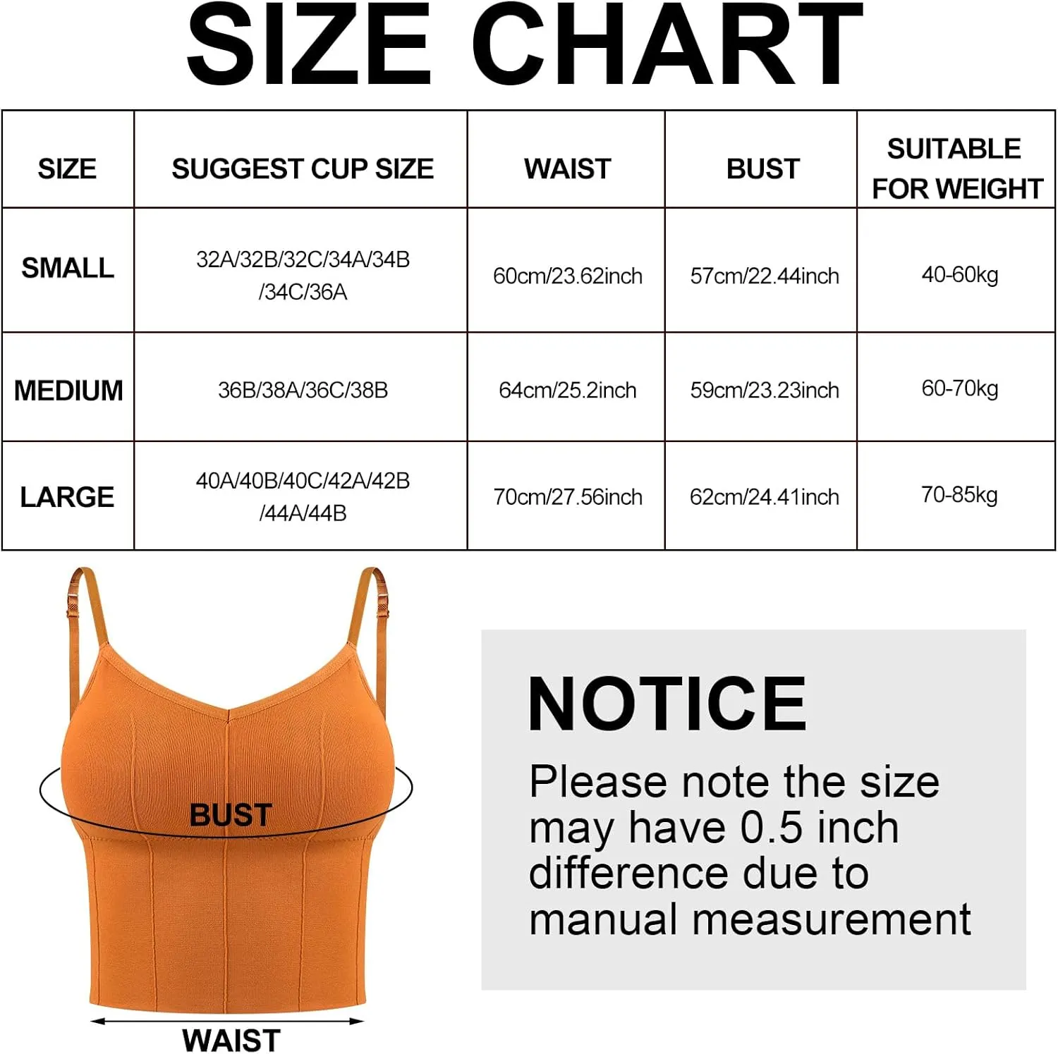 Giegxin 8 Pcs Sports Bras Low Back Sleep Bralettes Seamless Bra Tank Top Athletic Gym Camisole with Adjustable Straps