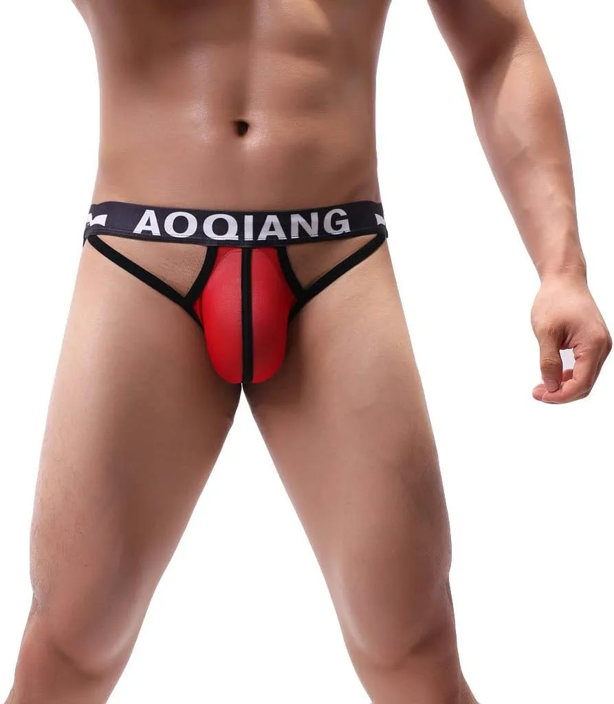 GIERIDUC Men's Sexy Pouch G-String Underwear Mens Boxer Briefs with Pouch Long Halloween Mens Underwear Present for Boyfriend