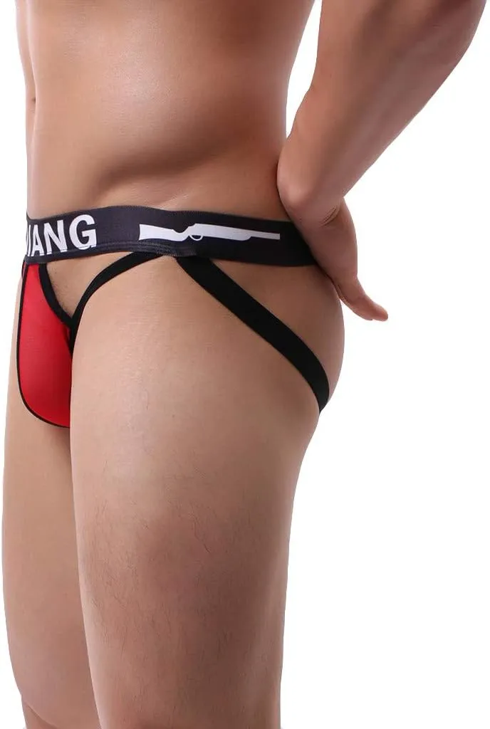 GIERIDUC Men's Sexy Pouch G-String Underwear Mens Boxer Briefs with Pouch Long Halloween Mens Underwear Present for Boyfriend