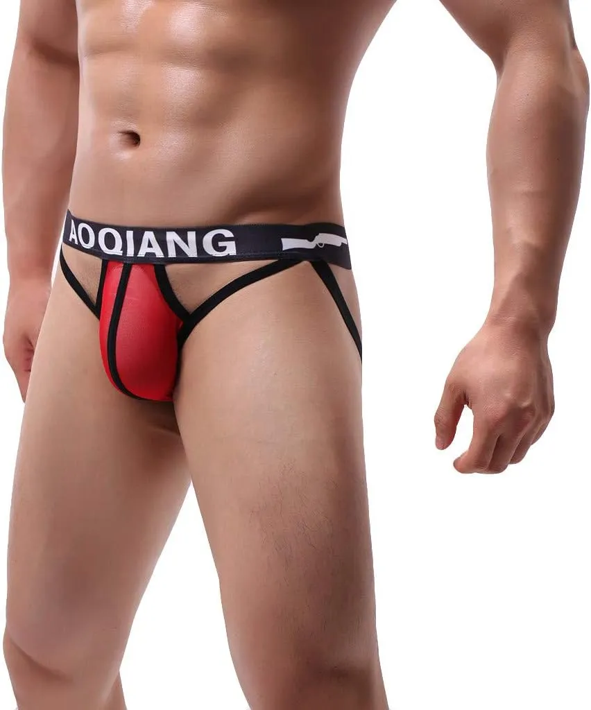 GIERIDUC Men's Sexy Pouch G-String Underwear Mens Boxer Briefs with Pouch Long Halloween Mens Underwear Present for Boyfriend
