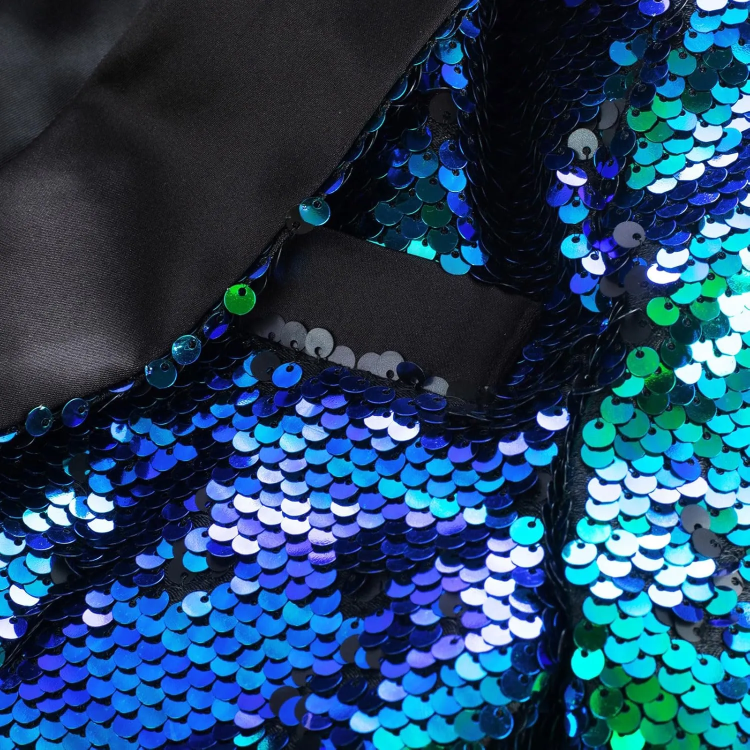 GRACE KARIN Boys Sequins Blazers Slim Fit Glitter Suit Jacket Formal Blazer for Party Prom 5-14 Years