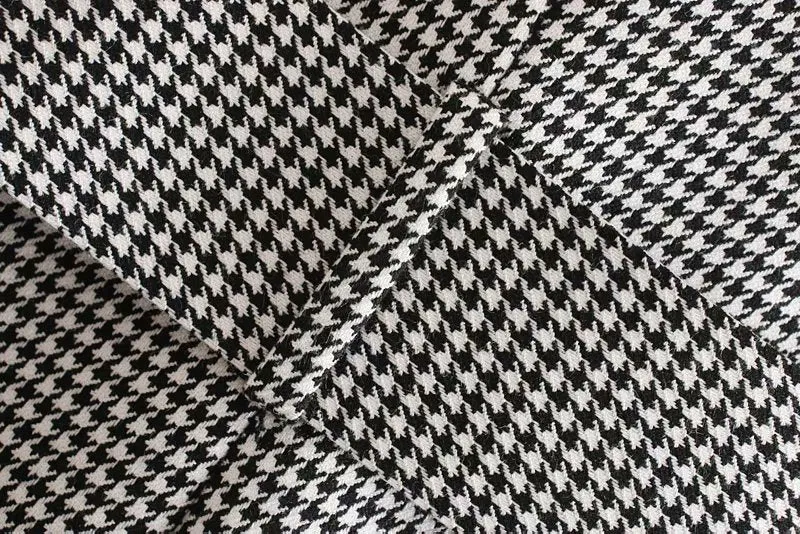 HOUNDSTOOTH BLAZER WITH BELT