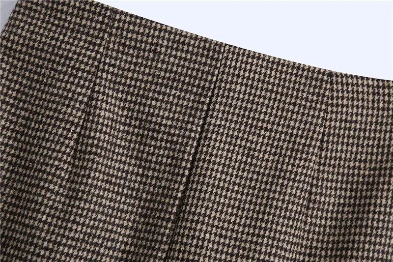 HOUNDSTOOTH CHECK MINI SKIRT