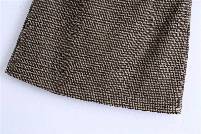 HOUNDSTOOTH CHECK MINI SKIRT
