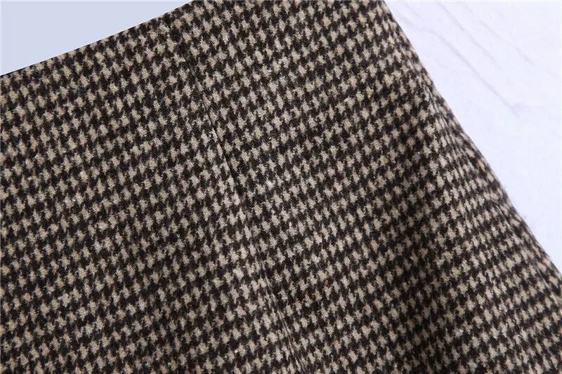 HOUNDSTOOTH CHECK MINI SKIRT