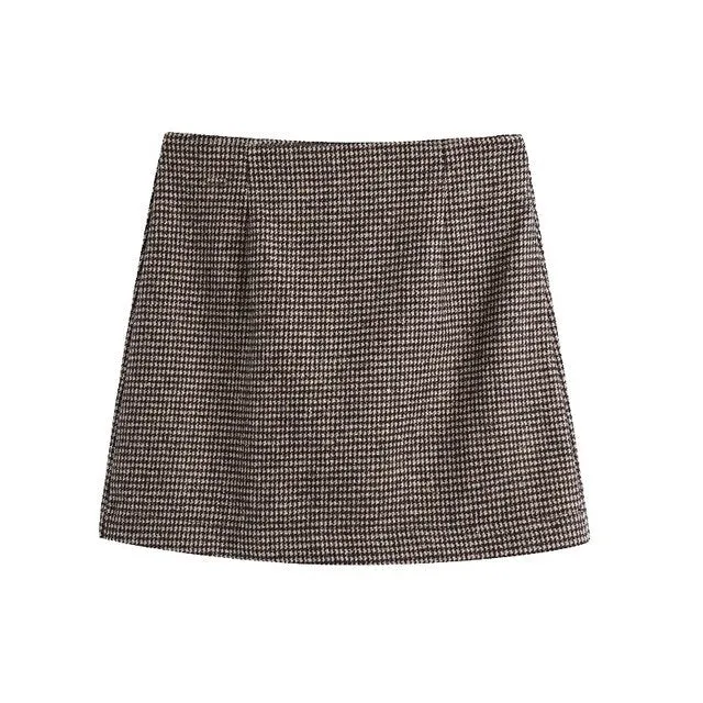 HOUNDSTOOTH CHECK MINI SKIRT