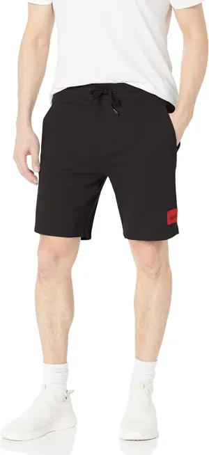 HUGO Men's Big Square Logo Jersey Shorts