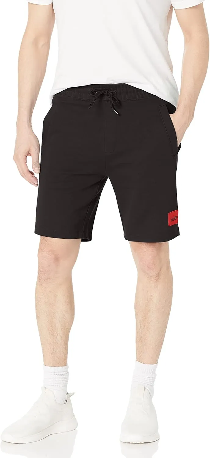 HUGO Men's Big Square Logo Jersey Shorts