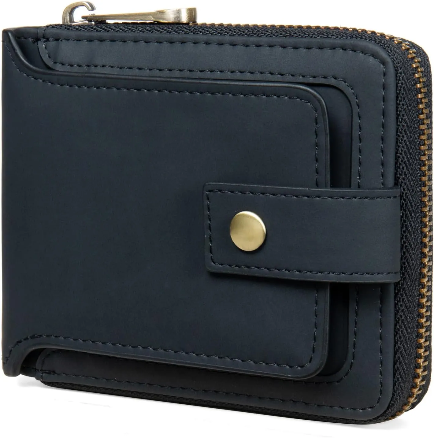 Huztencor Zipper Wallet Men RFID Blocking Leather Bifold Credit Card Wallets (FBA)