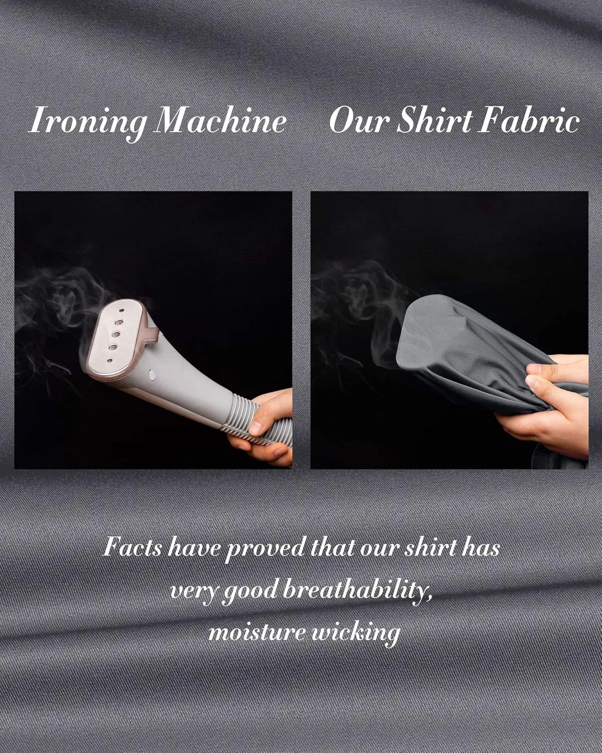 J.VER Men's Casual Long Sleeve Stretch Dress Shirt Wrinkle-Free Regular Fit Button Down Shirts