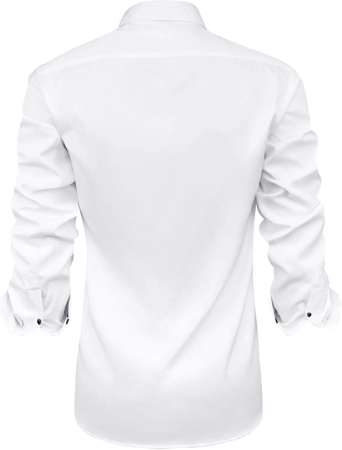 J.VER Men's Casual Long Sleeve Stretch Dress Shirt Wrinkle-Free Regular Fit Button Down Shirts
