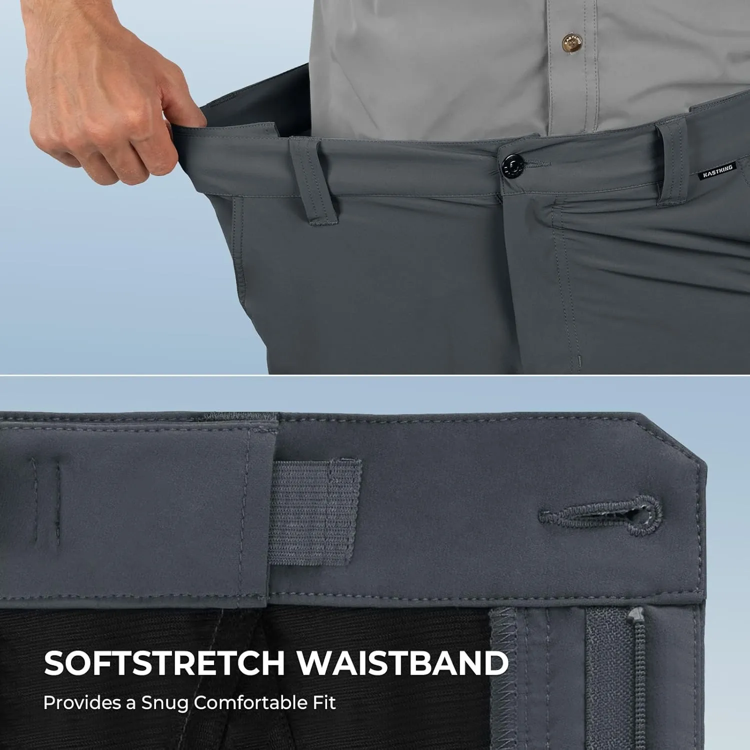 KastKing Cool Caster Men's Fishing Shorts, UPF 50  Hiking Shorts, 10.5 and 7.5 Available, Water Repellent, 4-Way Stretch